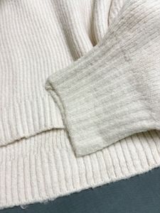Cream Turtleneck Sweater