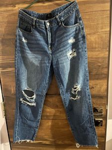 Boyfriend Ripped Denim