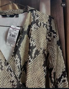 Chic Snake Print Dress