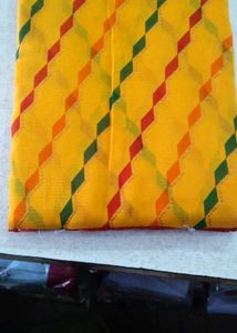 Ram Kali Saree - Yellow &amp; Red