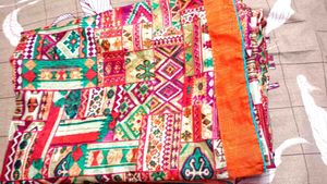 Ethnic Patchwork Saree