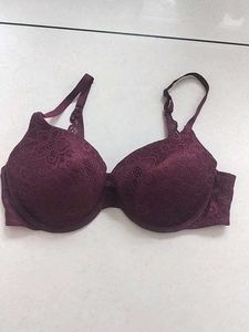 Burgundy Lace Bra
