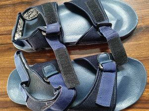 Blue Adjustable Sandals