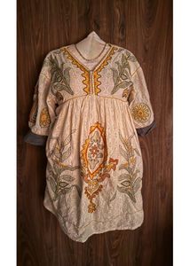 Embroidered Tunic Dress