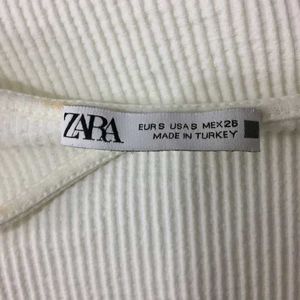 Zara White Cutout Top