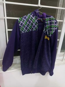 Purple Hoodie Jacket For Boys