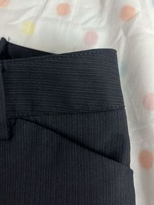 Allen Solly Charcoal Grey Formal Trousers