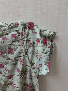 Floral Print Kurta
