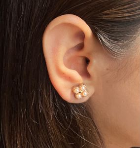 Pearl Flower Earrings