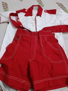 Summer Dress With Bib Shorts