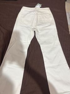 White Flared Denim Jeans