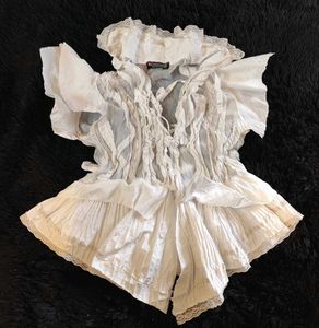 White Lace Ruffle Lolita Top