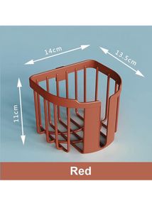 No drill Toilet Roll Holder (Maroon)