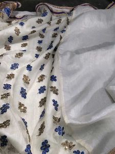 Off White Saree