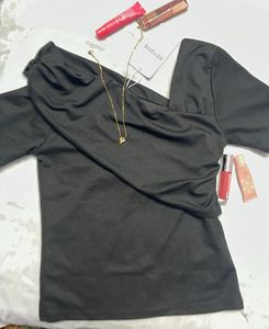 Chic Black Off-Shoulder Top