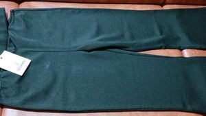 Sassafras Black Solid Flare Slim Fit Trouser