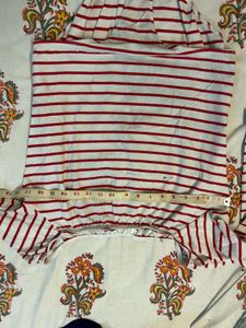 Striped Off-Shoulder Body Suit
