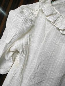 Gorgeous Pure Cotton White Lace Dress