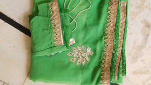 Jaipuri Gotta Patti Saree With Blouse