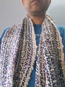 Pure Wool Handmade Stole/Muffler