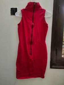 Hot Pink Sleeveless Dress