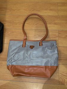 Striped Tote Bag