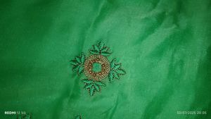 Green High Work Saree