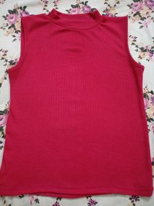 Pink Sleeveless Top