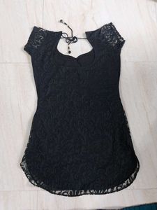 Black Net Kurti