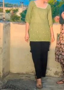 Green Embellished Tunic