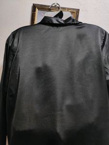 Satin Shirt-black
