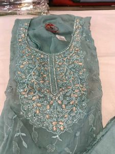 Teal Embroidered Salwar Kameez
