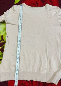 Winter Cream Color Top