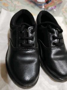 Boys Black School Shoes