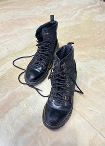 Leather Lace up Export Quality Boots Euro 38