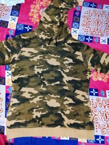 Camo Print Hoodie