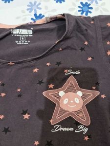 Intouche Star Themed Nightsuit For Women