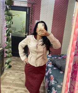 Elegant Beige winter jacket🎀🦋🌸