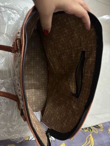 Tribal print leather Ethnic Handbag