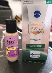 Nivea Luminous Serum + Plum Body Wash