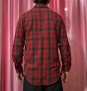 Red Plaid Flannel Shirt