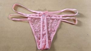 Pink Lace Thong