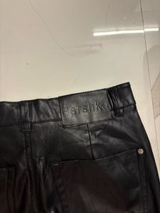 Black Faux Leather Pants