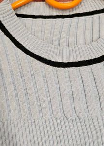 ribbed colourblock good quality crop top