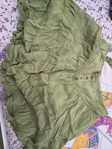 Green Ethnic Skirt