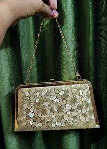 🔥😍party wear clutch purse handbag double sided