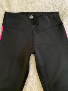 Adidas Black &amp; Pink Leggings