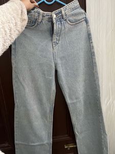 Light Wash Straight Leg Jeans