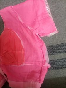 Pink Sequin Detail Saree