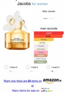 Marc Jacobs Daisy Eau So Intense 100 mL